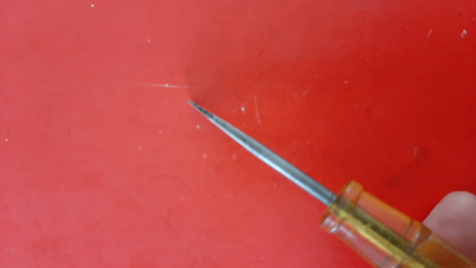 Vintage Par-X Flat Yellow Handle Slotted Screwdriver UDS-102 5.25” Long USA