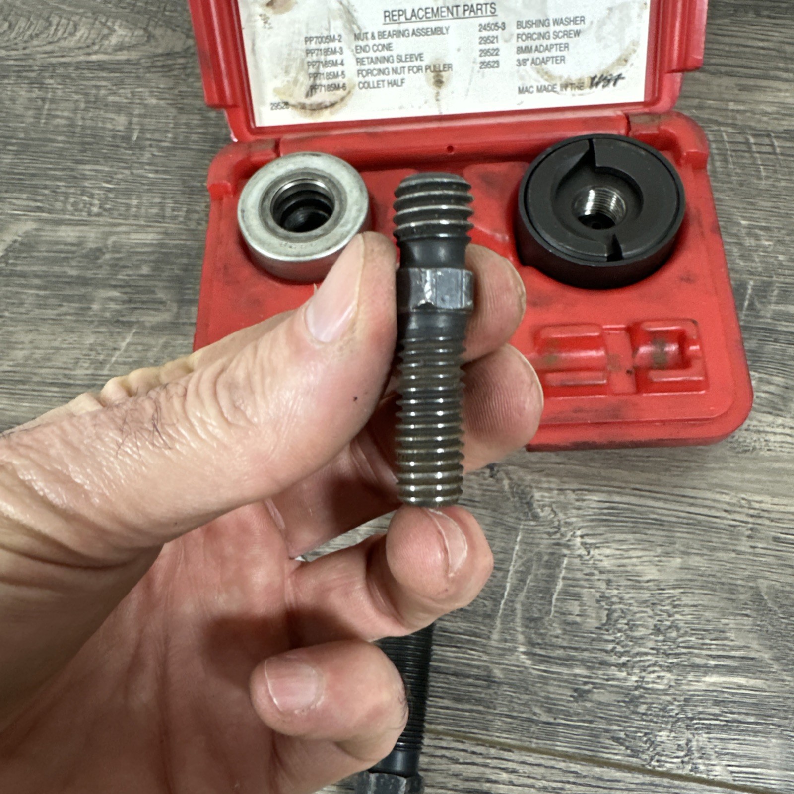 Mac Tools PSPSET 29526 Power Steering Pulley Tool Kit Complete USA Good