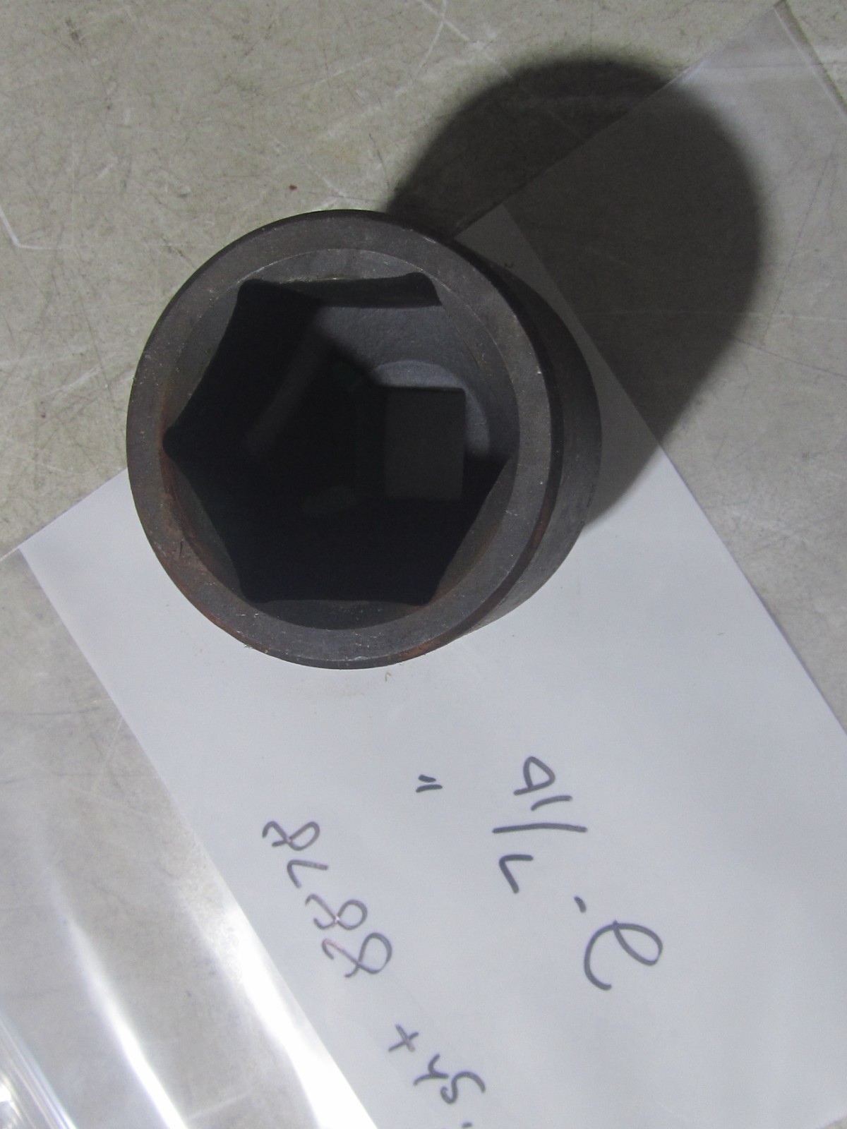 USED Wright Tool 2-7/16”, 1” Drive 6-Point Impact Socket 8878 Black Oxide