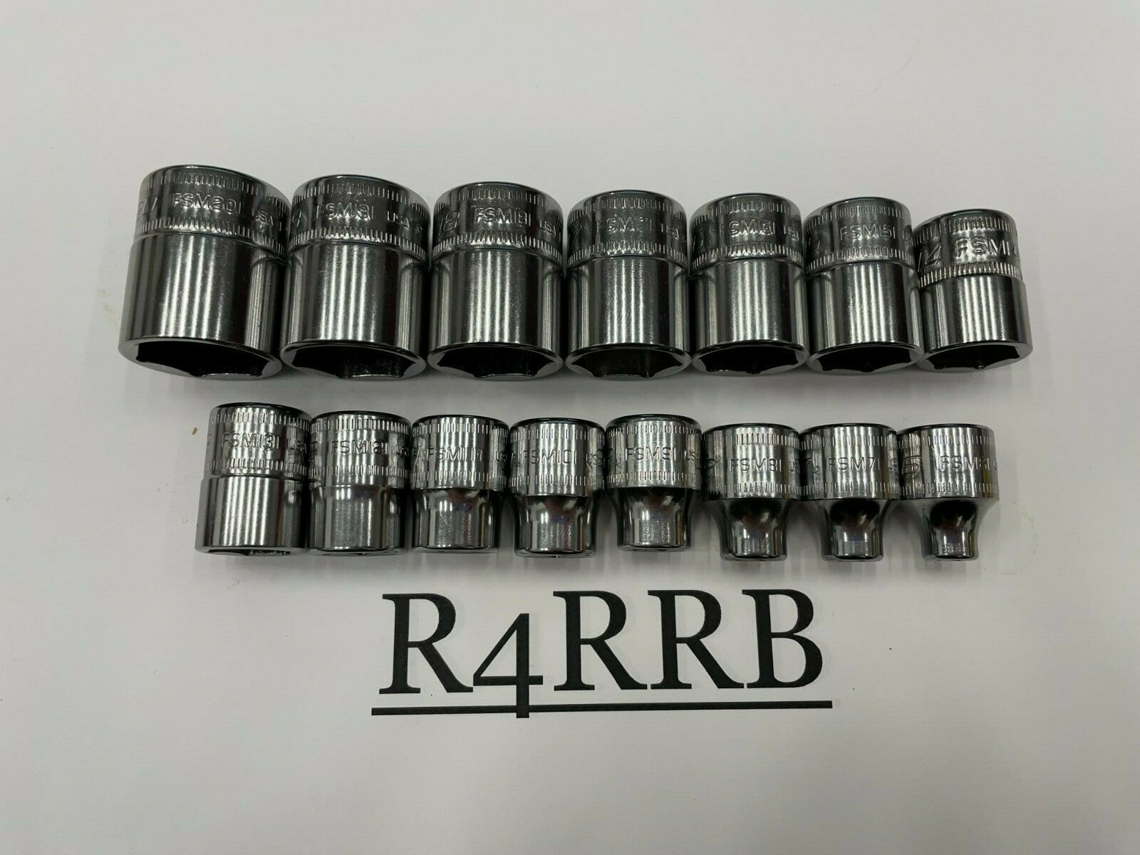 Snap-on Tools NEW 15pc 3/8 Drive METRIC Shallow 6 Point Socket BONUS Set 215FSMY