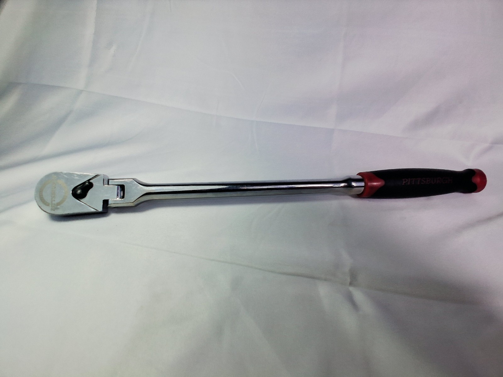 Pittsburgh Professional Series Flex Head Quick Release Ratchet Chrome Comfort…