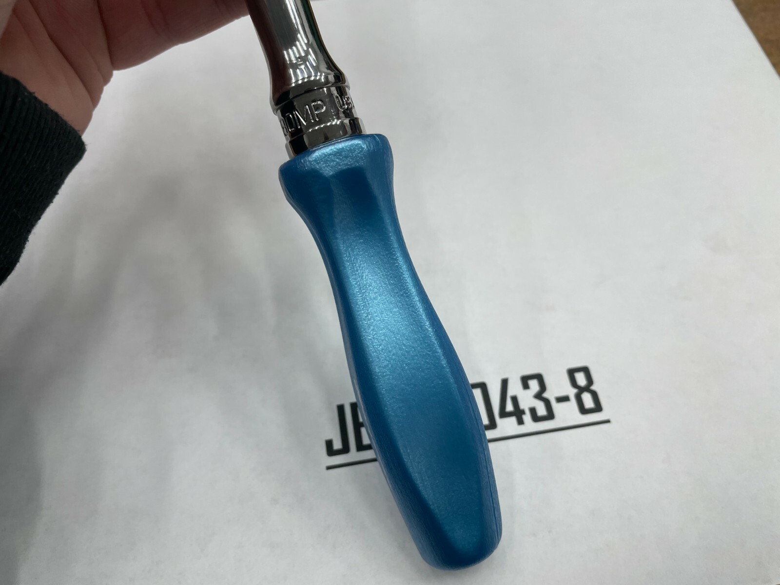 Snap-on Tools PEARL BLUE 3/8″ Drive Hard Grip Multi-Position Ratchet FHD80MPPB