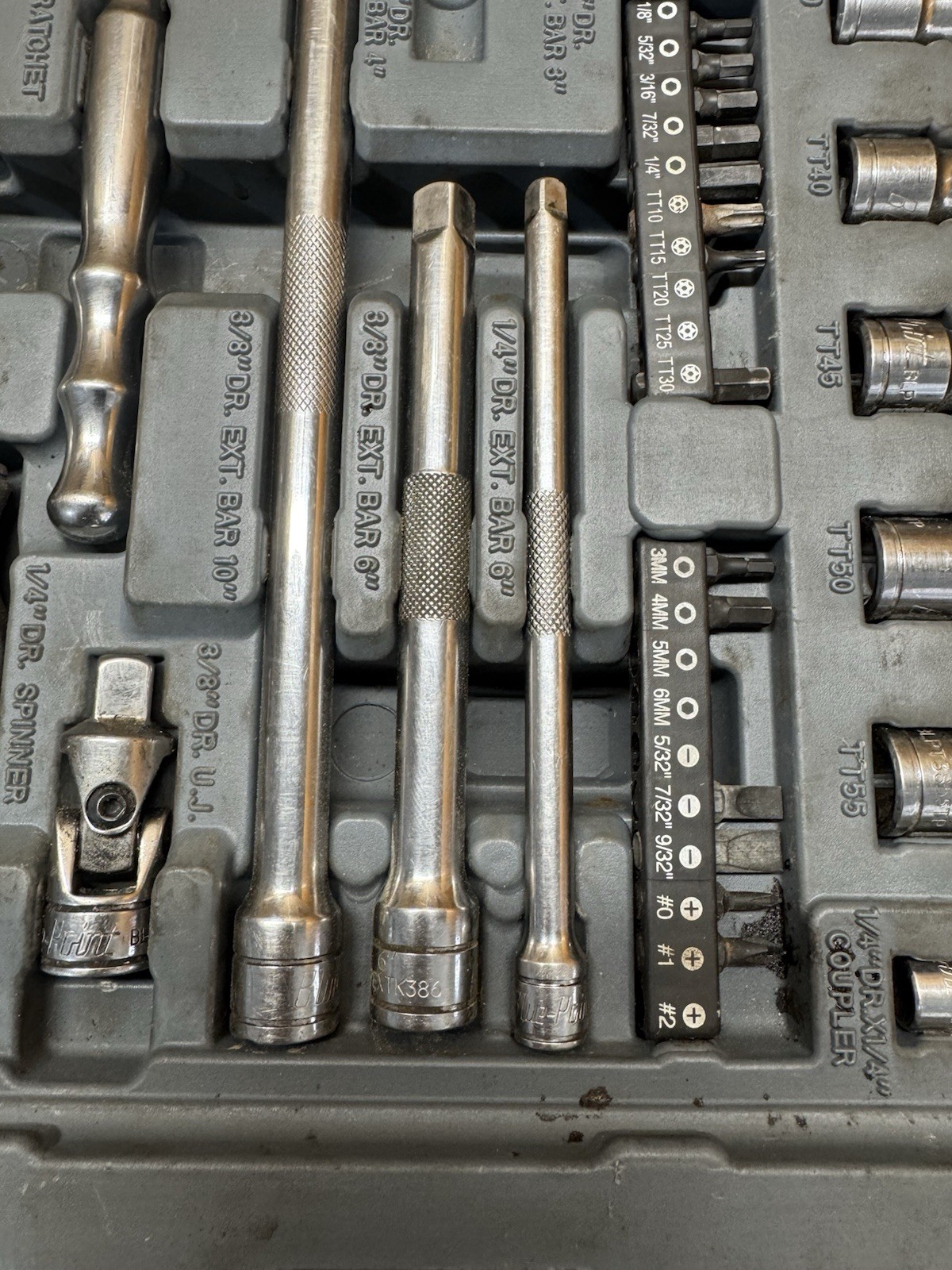 Blue-Point BLPGSSC155 155pc Combination Drive SAE/Metric Socket Set (Missing 8)