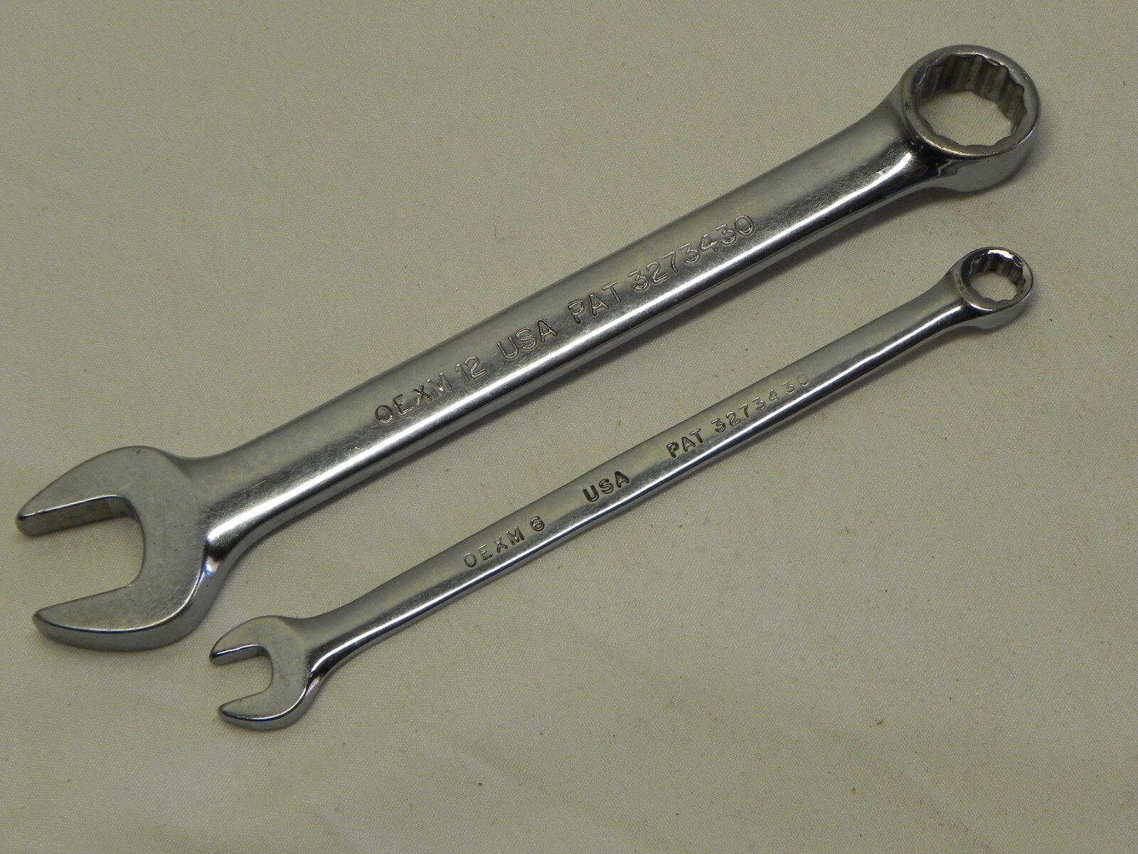 Snap-On 2 Piece 12 Pt Metric Flank Drive Combination Wrenches OEXM Series