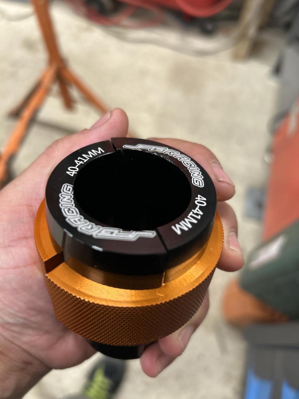 40MM-41MM Fork Oil Seal Driver Tool for Universal Motorcycle Dirt Bike Orange