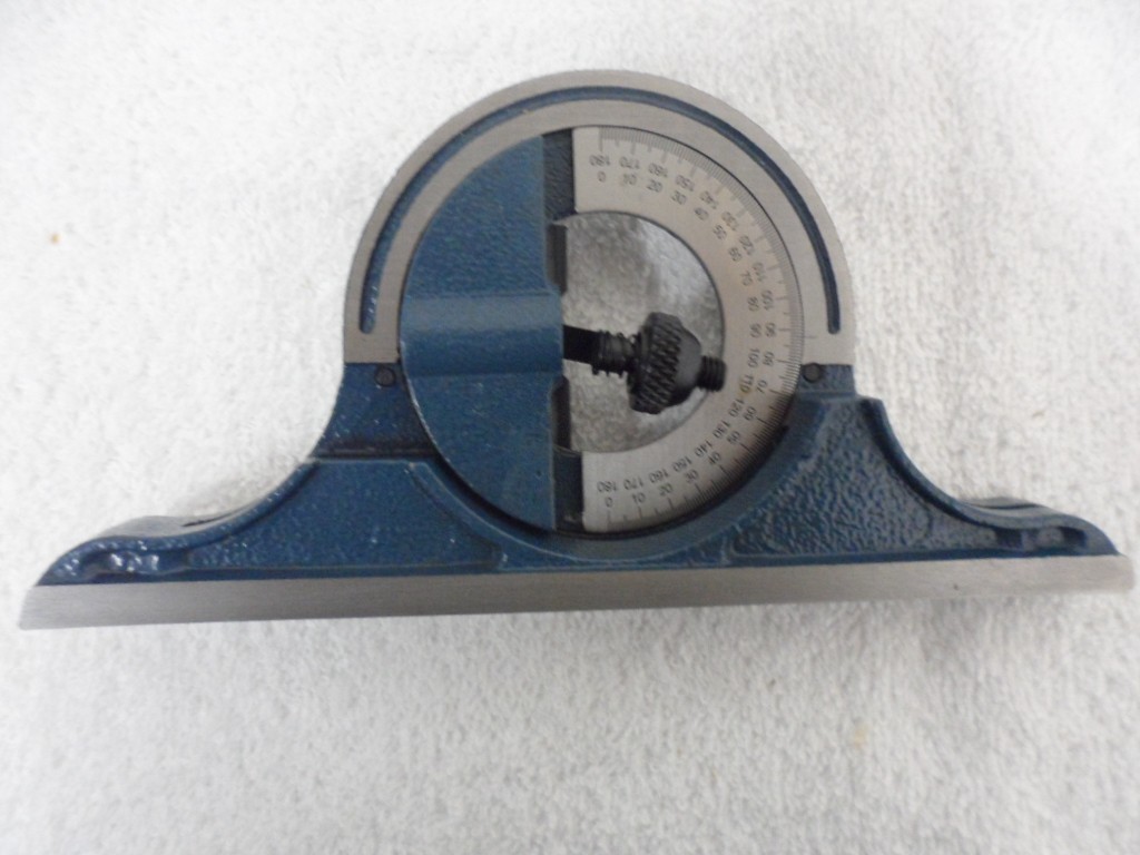 4 Piece Square Set Machinist Combination 12″ Rule Square, Center Protractor,Case