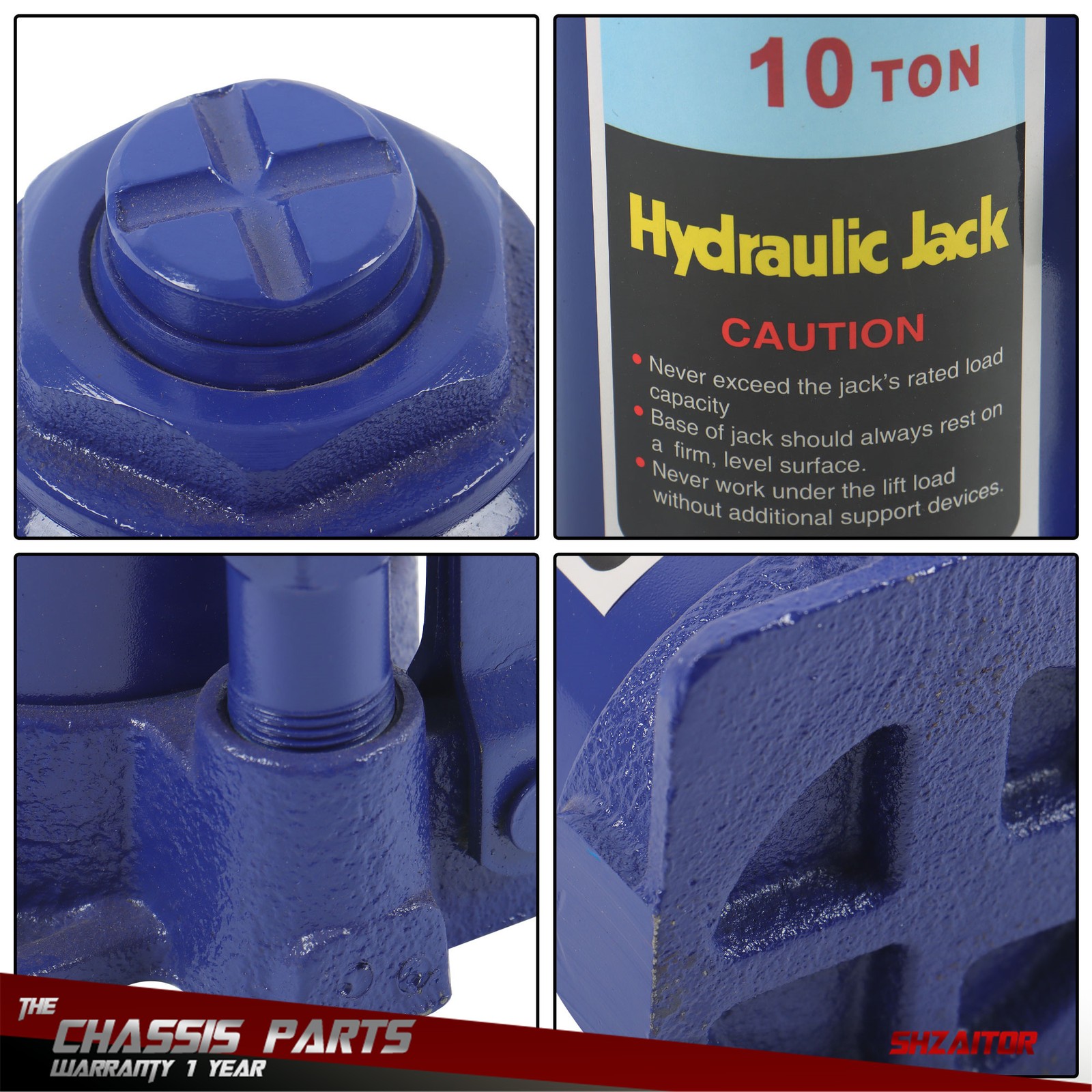 10 Ton Hydraulic Bottle Jack Car Caravan Boat Lifting Tool Heavy Duty 20,000lbs