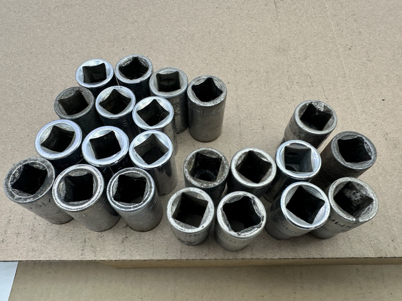 *54PCS* Vintage Craftsman 1/2” Dr Socket Set LOT -V- Series 12pc 12 Pt SAE USA