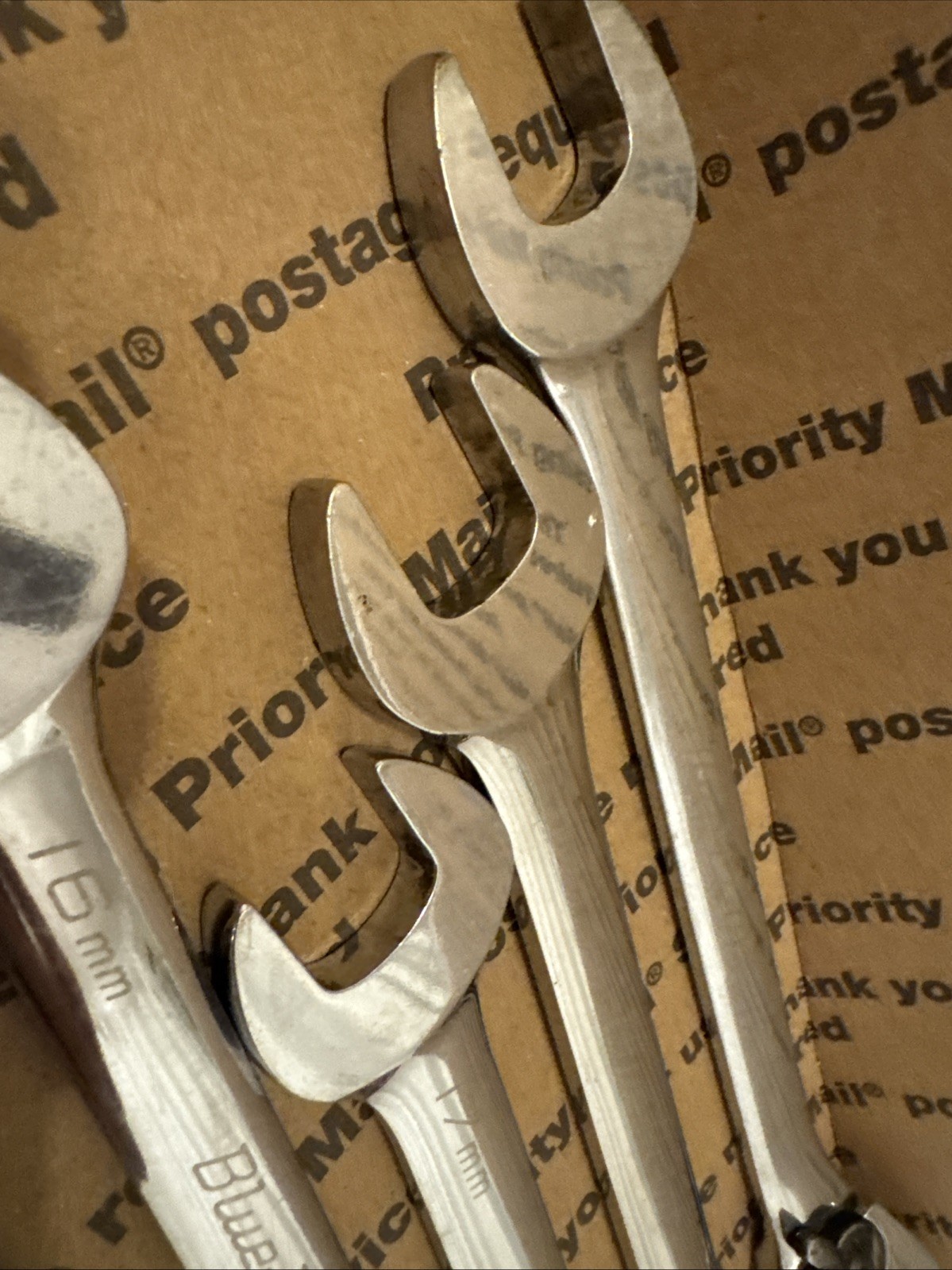 Blue Point 12 Pc Metric Reversible Ratcheting Wrench Set 8-19mm BOERM712