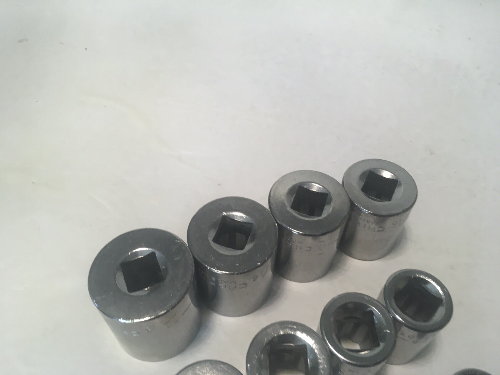 Craftsman 12 Pc Socket Set 12 Pt 1/2″ Drive G 7/16-1-1/8 475XX USA Made