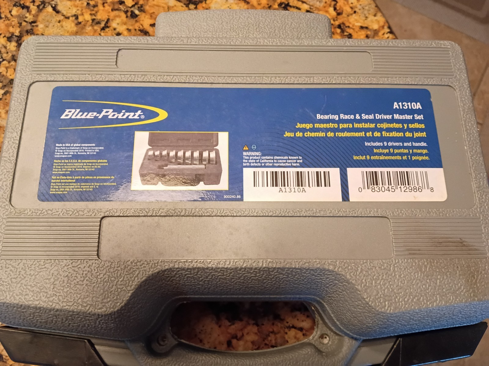 Blue Point A1310A Bearing Race Seal Driver Master Set 9 Pieces