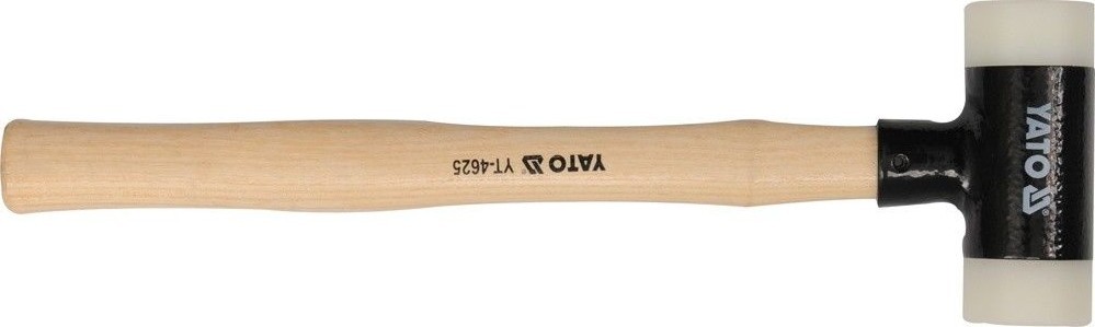 YATO Nylon Rubber Hammer Check Free Panel Hammer Plastic Ø 45mm Approx. 490g