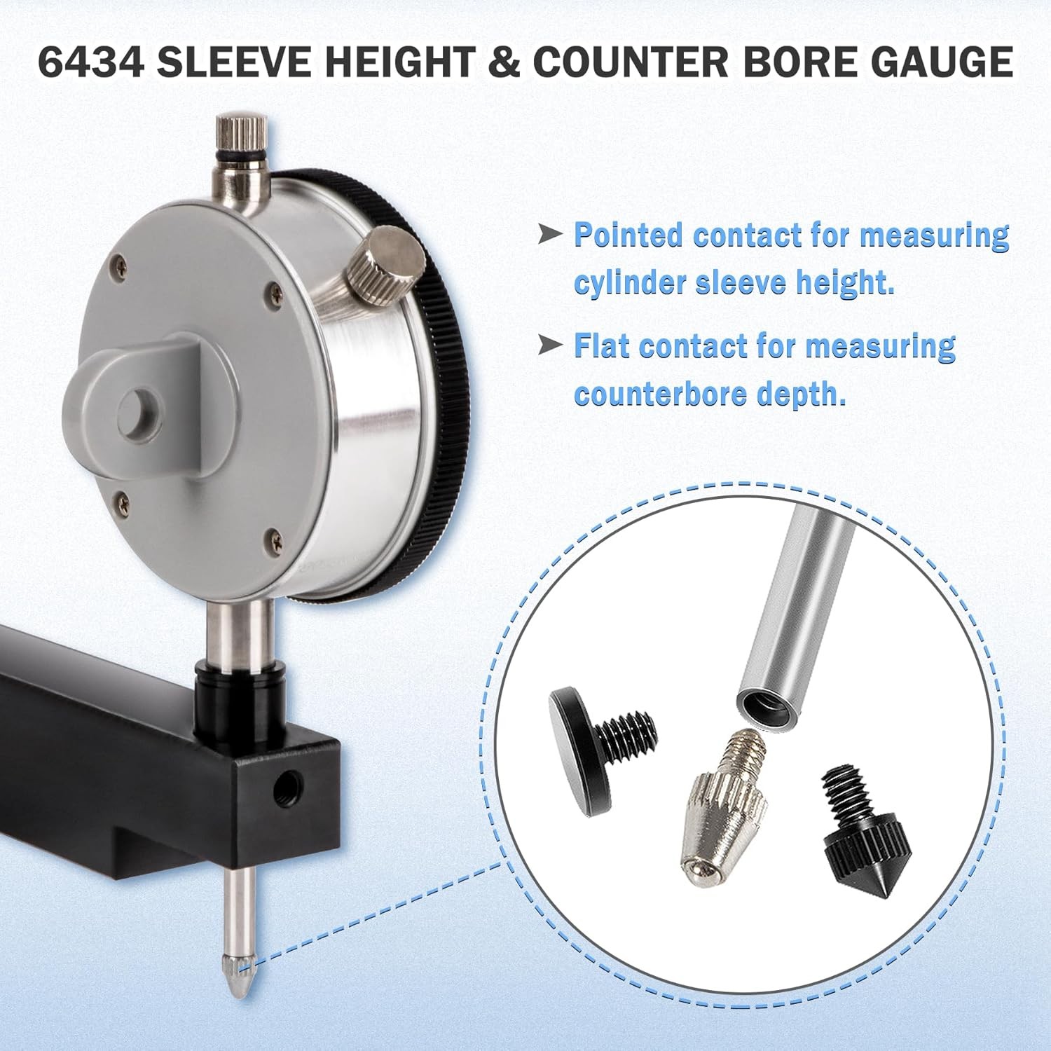 6434 Sleeve Height Counter Bore Gauge for Diesel Engine Cylinder Gauge *7094C2C