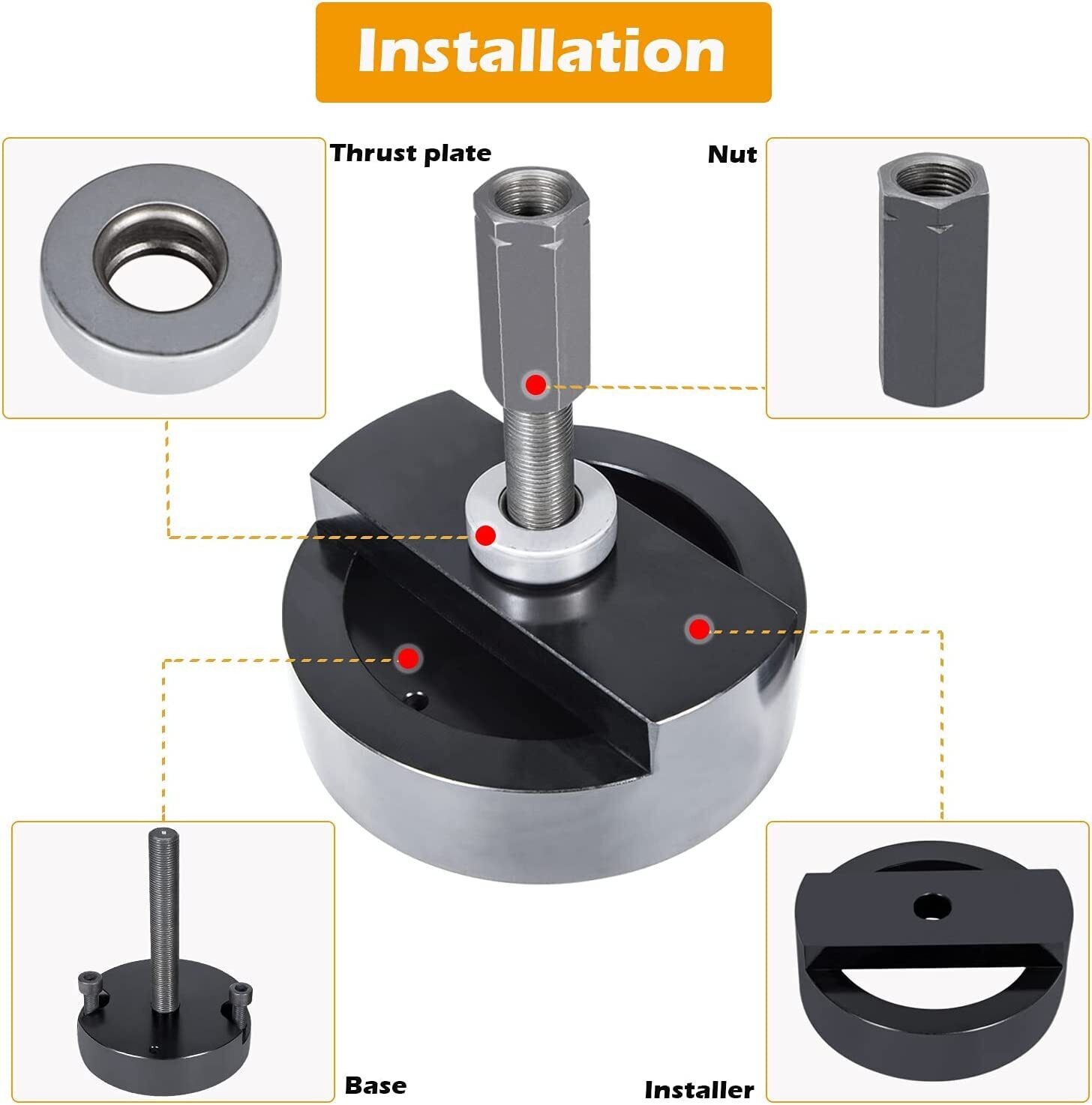 Crankshaft Rear Main Seal Installer Tool 303-770 for Ford 6.0L 6.4L Powerstroke