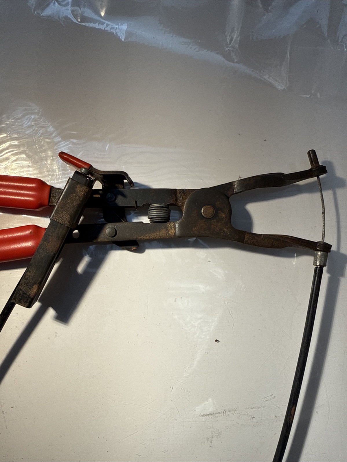 Craftsman 9-47390- Cable Operated Locking hose Clamp Pliers/Rare, Made In France