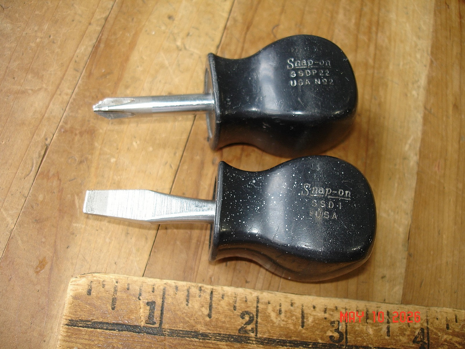 4 BLUE POINT BODY HAMMERS 2 SNAP-ON STUBBY SCREWDRIVERS BODY TOOLS USA MECHANICS