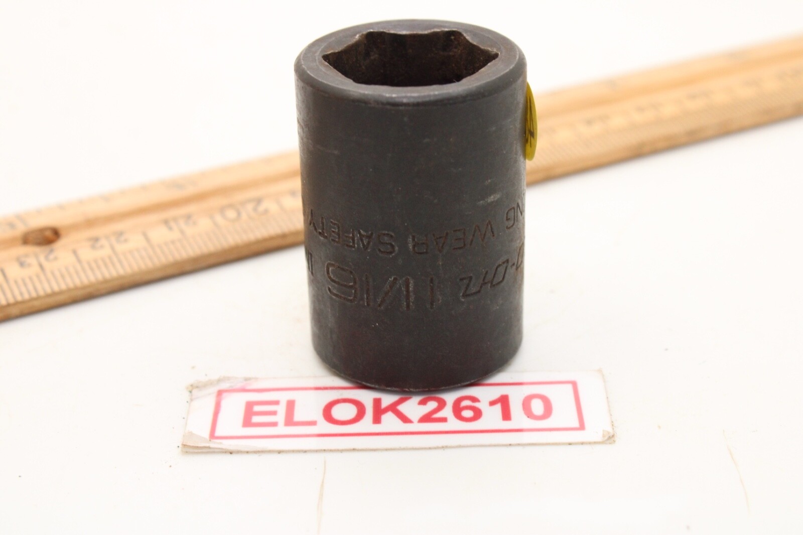 Snap-on IML220 11/16″ 1/2″ Drive 6 Point SAE Black Oxide Impact Socket USA