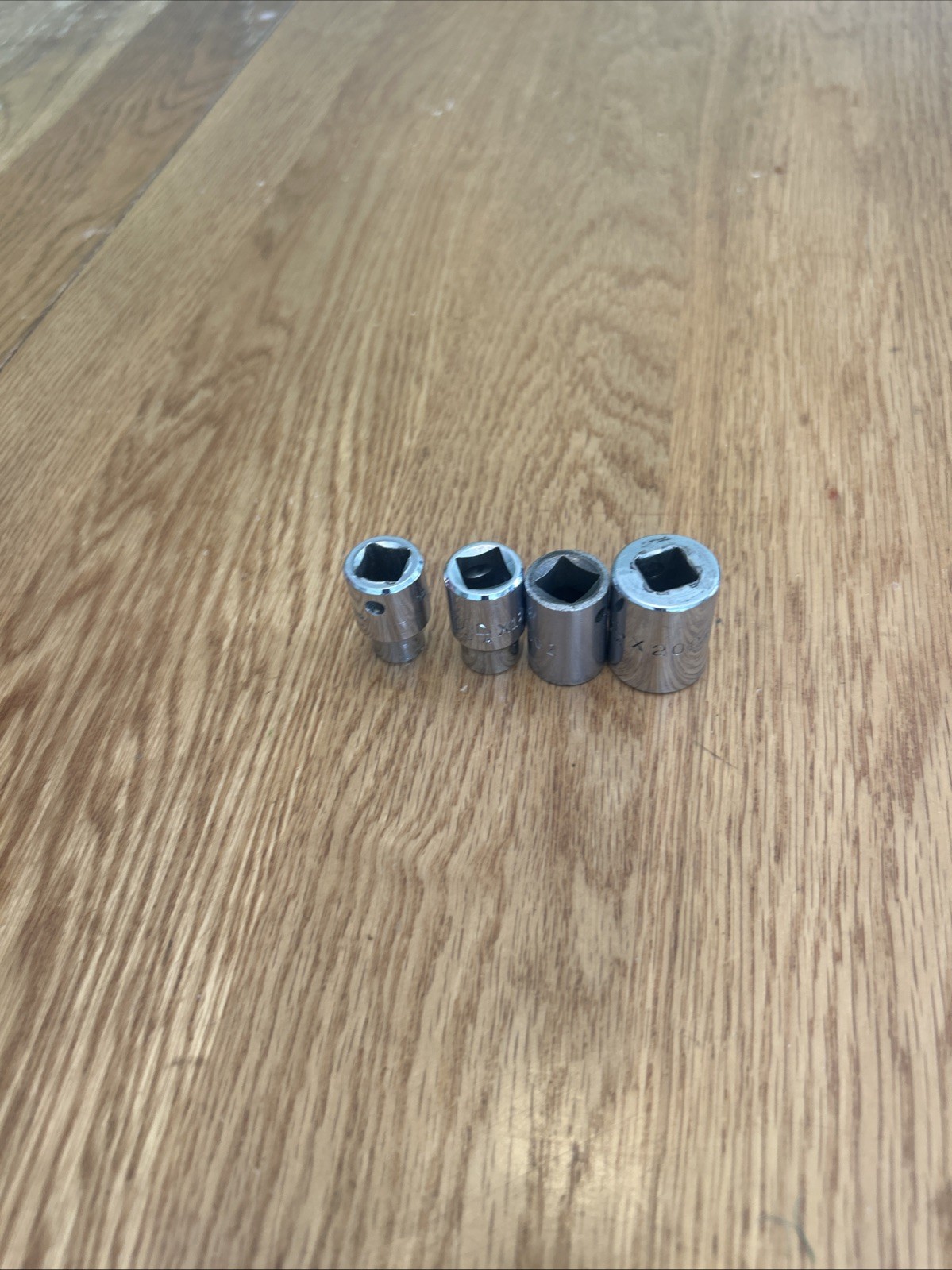MAC – Lot Of 4 Shallow Sockets,3/8” Drive,12pt (5/16”, 3/8”, 1/2” & 5/8”) USA