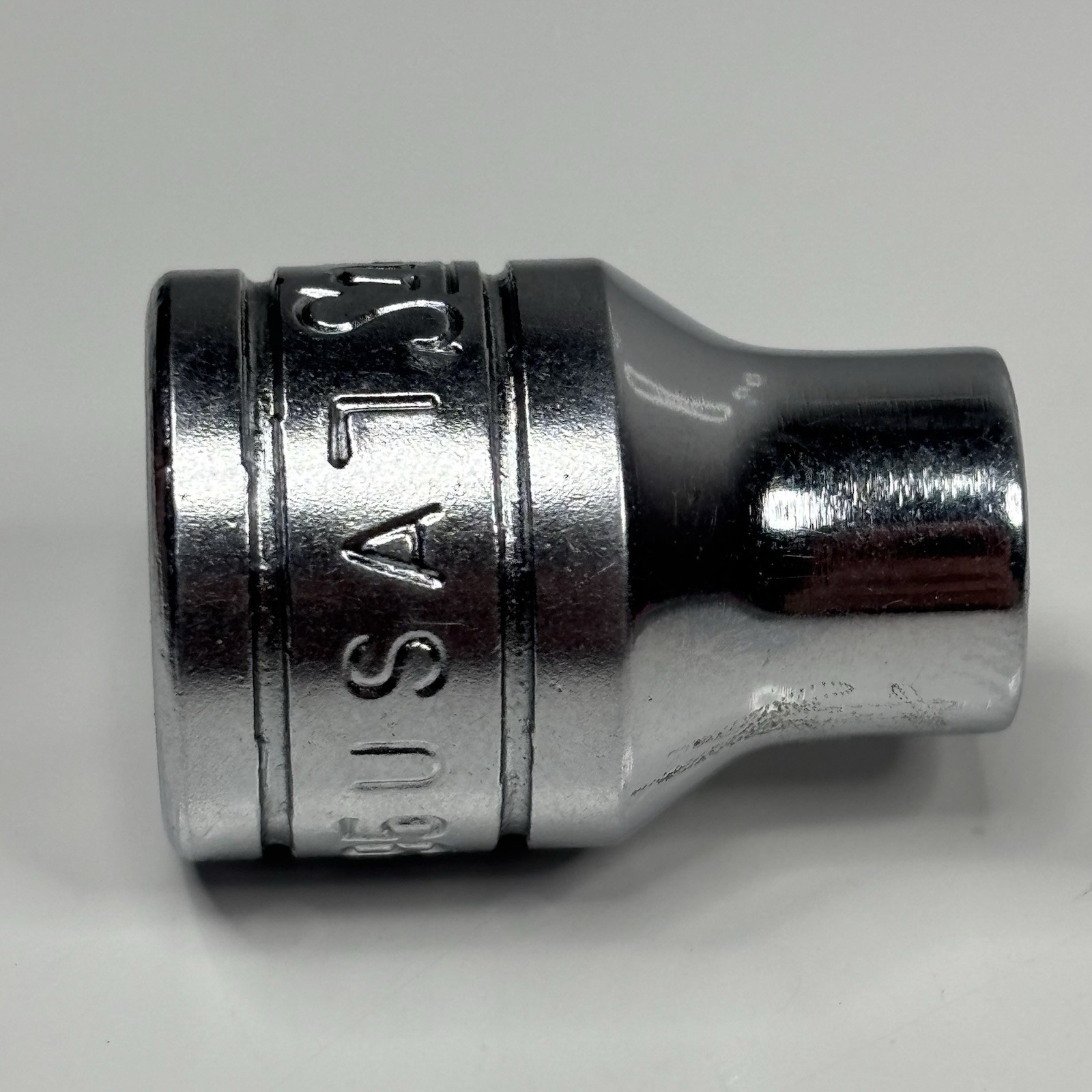 Snap On WF95 3/8 Drive 6 Point British Standard 3BA Shallow Socket USA 1967 VTG