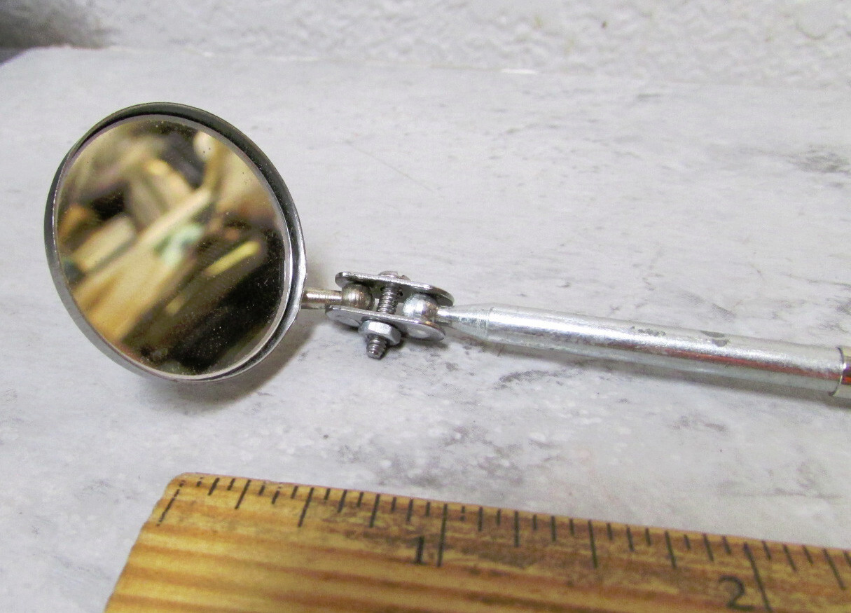Ullman pocket mirror, useful for inspection & auto work repair, 7 inches long
