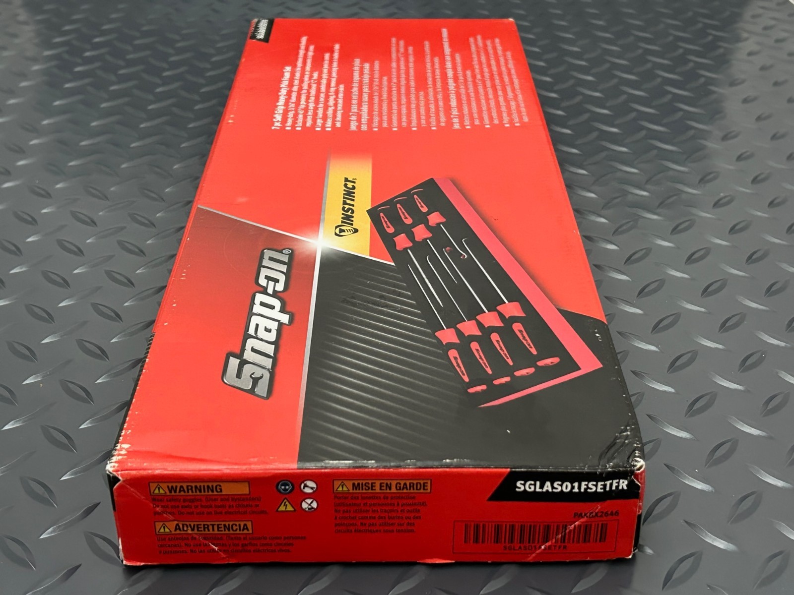 Snap-on 7-Piece RED Soft Grip Heavy-Duty Pick Foam Set SGLAS01FSETFR New SEALED