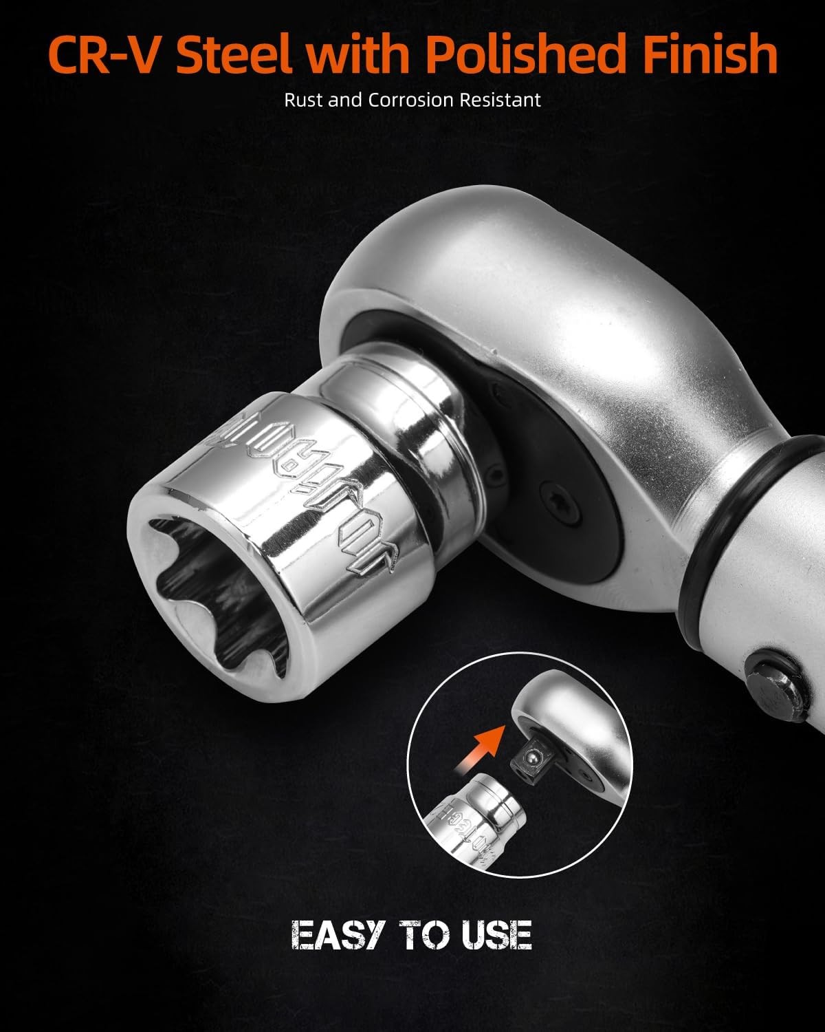 13-Piece E-Torx Socket Set with 6-Point Star Design – E4 to E20 Sizes, Gloss