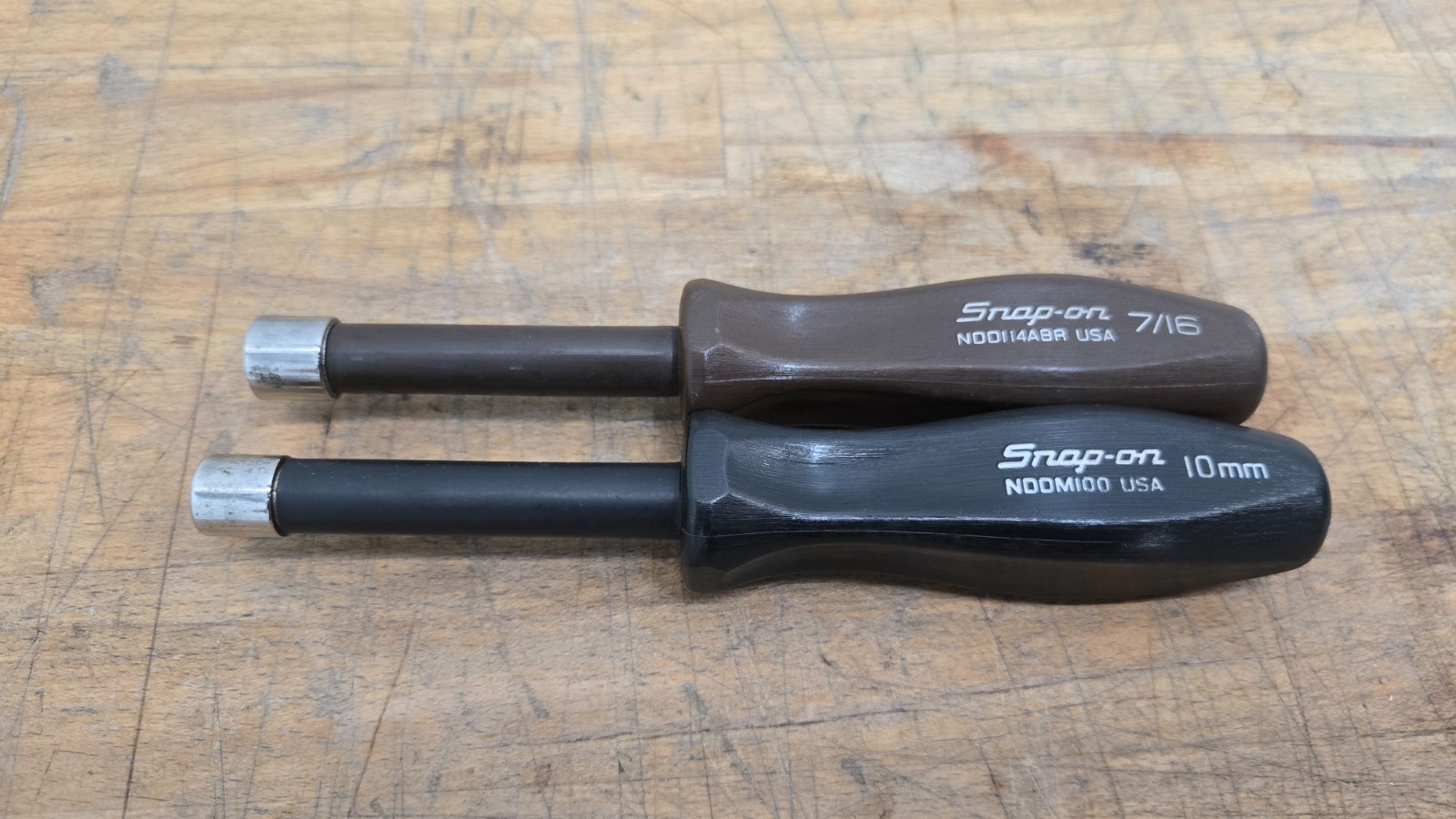 Snap-On NDD114ABR, NDDM100 7/16″, 10m Brown/Black Nut Driver Tools