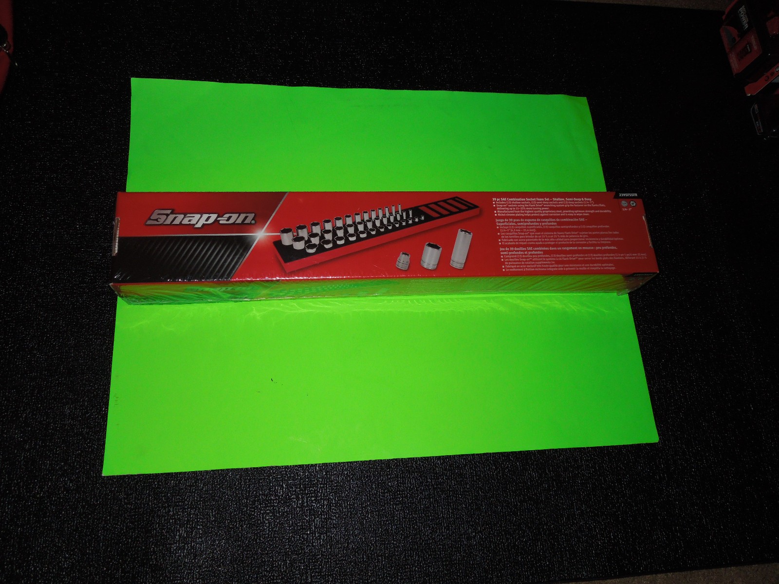 New Snap on 245SFMSFR 45 pc 3/8″ drive 6 pt metric flank drive set 6-20mm
