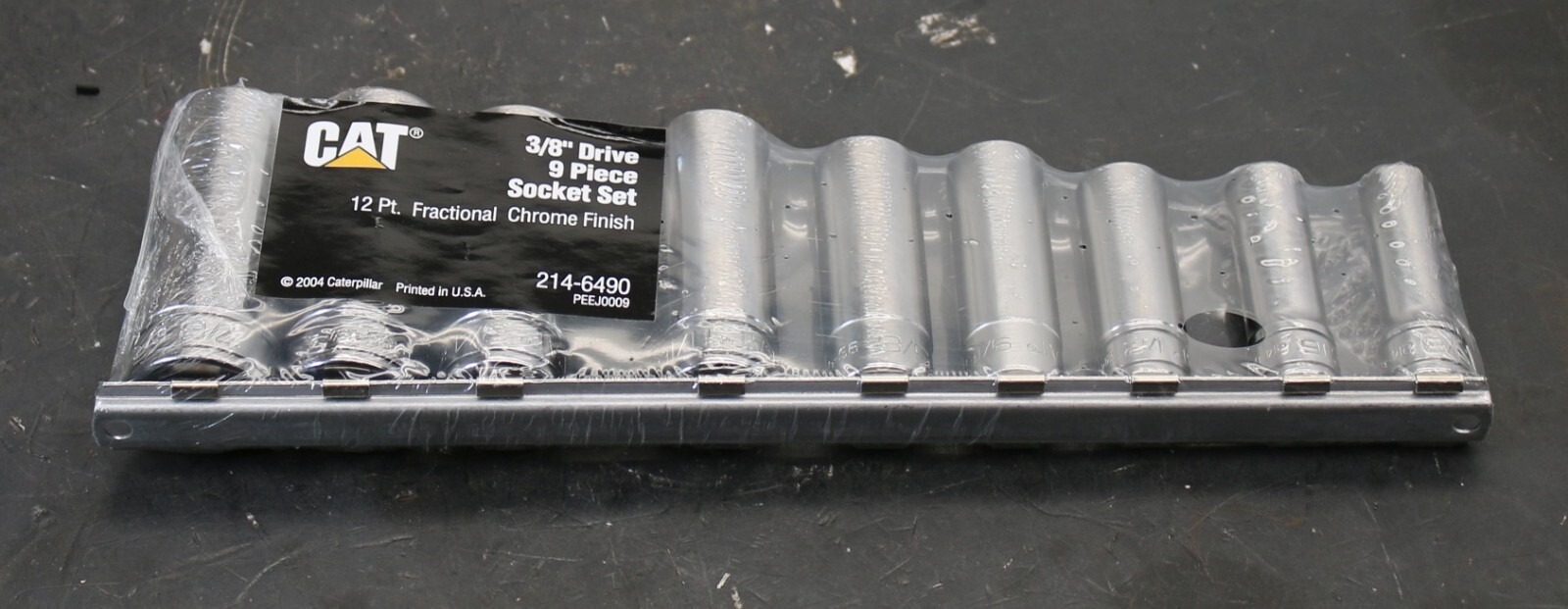 CAT Caterpillar 214-6490 9 pc Socket Set 3/8 Drive DEEP 3/8″ – 7/8″ 12-Point