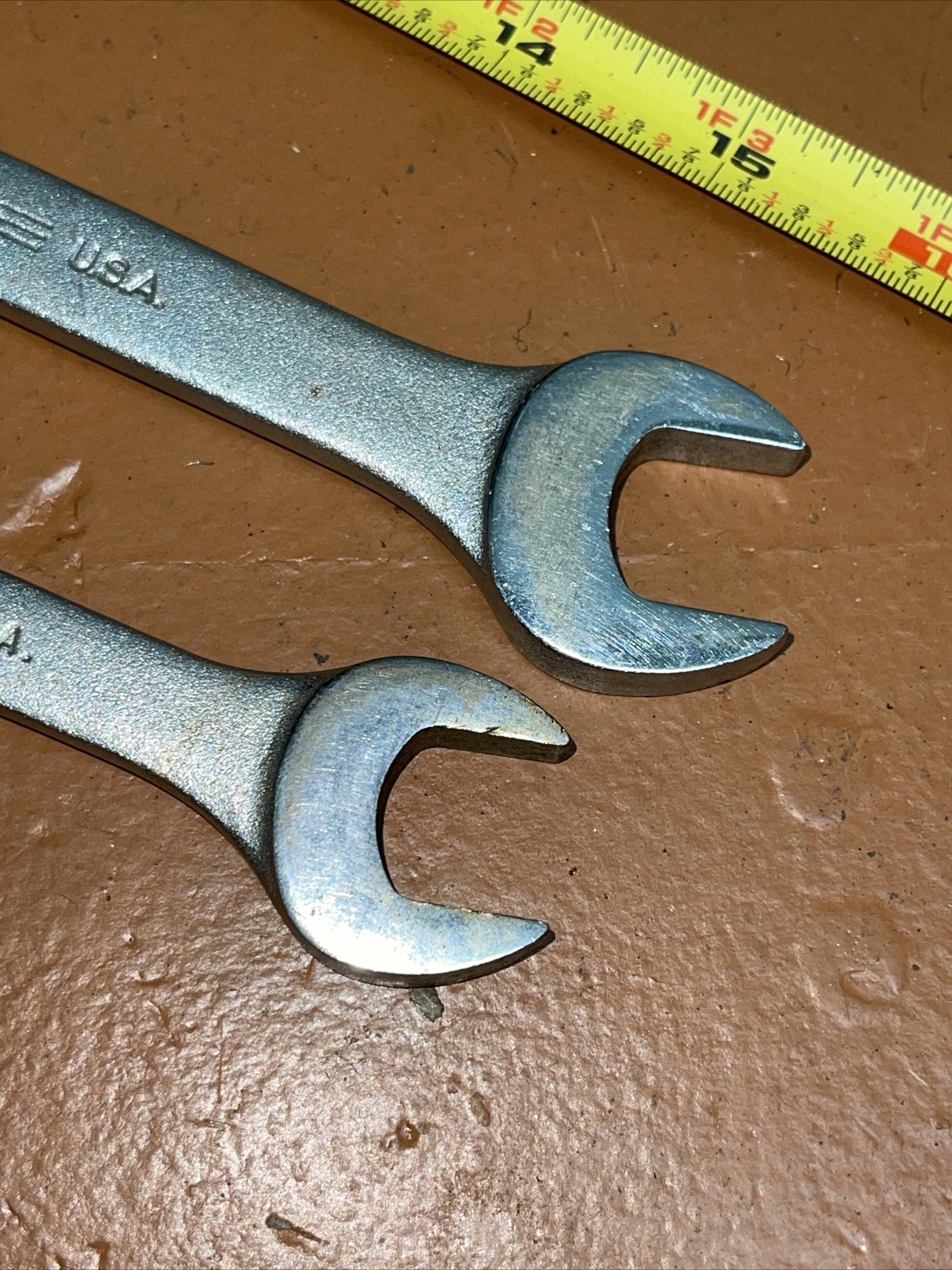 Vintage Williams USA 2 Piece SAE Open End Wrench Set 5/8 11/16 13/16 Superrench
