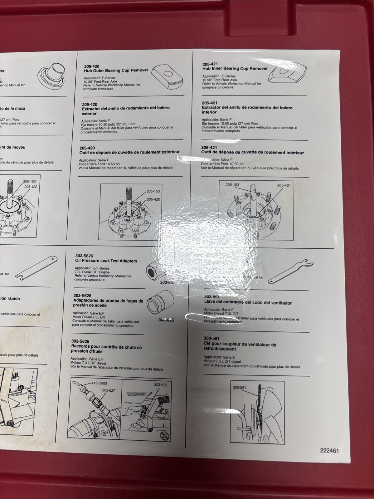 Ford Rotunda T99T-1000-E (Part of: TKIT-1999-F/FLM/LT ) Tools Kit – INCOMPLETE