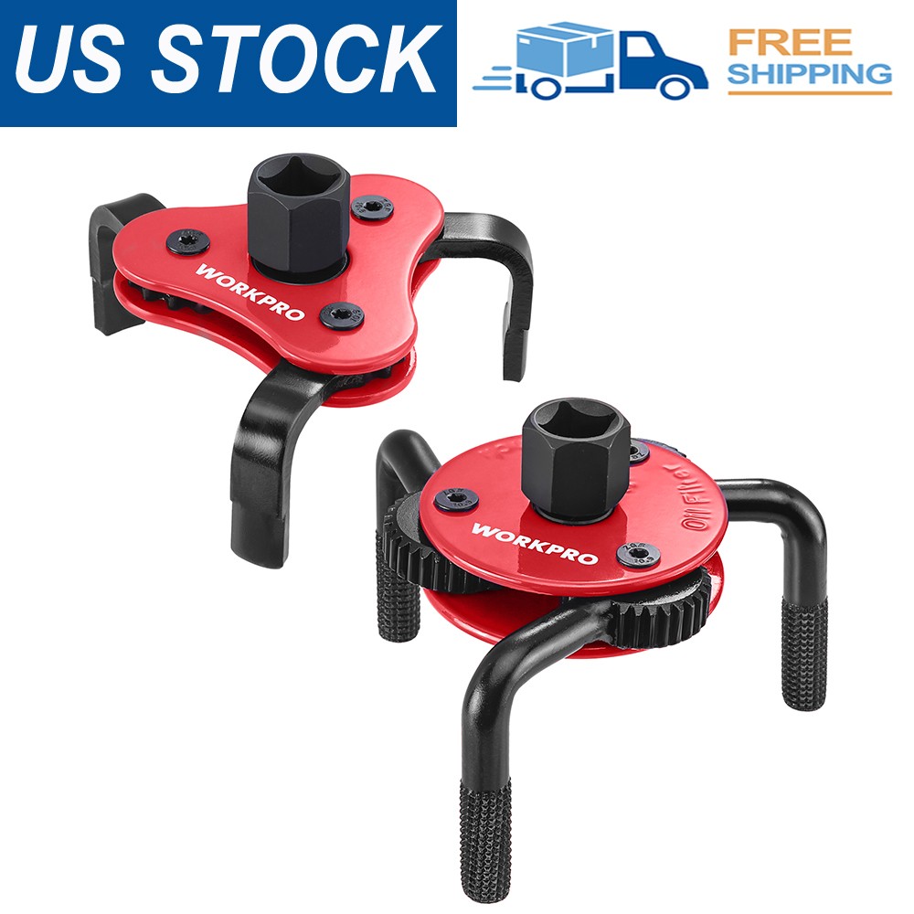 WORKPRO Universal Oil Filter Wrench Adjustable 68-130mm Oil Filter Removal Tool
