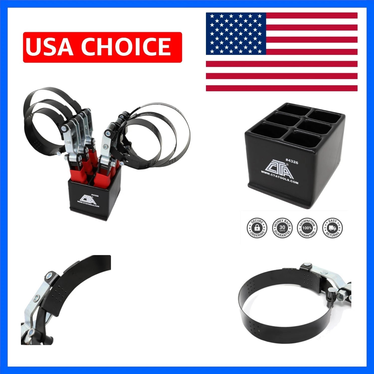 4326 6pc. Oil Filter Wrench Kit w/Stand