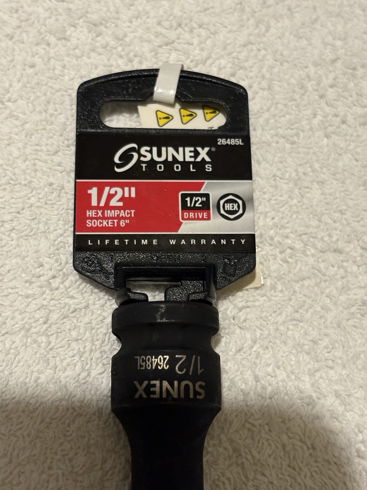 Sunex 26485L, 1/2″ Drive, 1/2″ Hex Bit Impact Socket – NEW