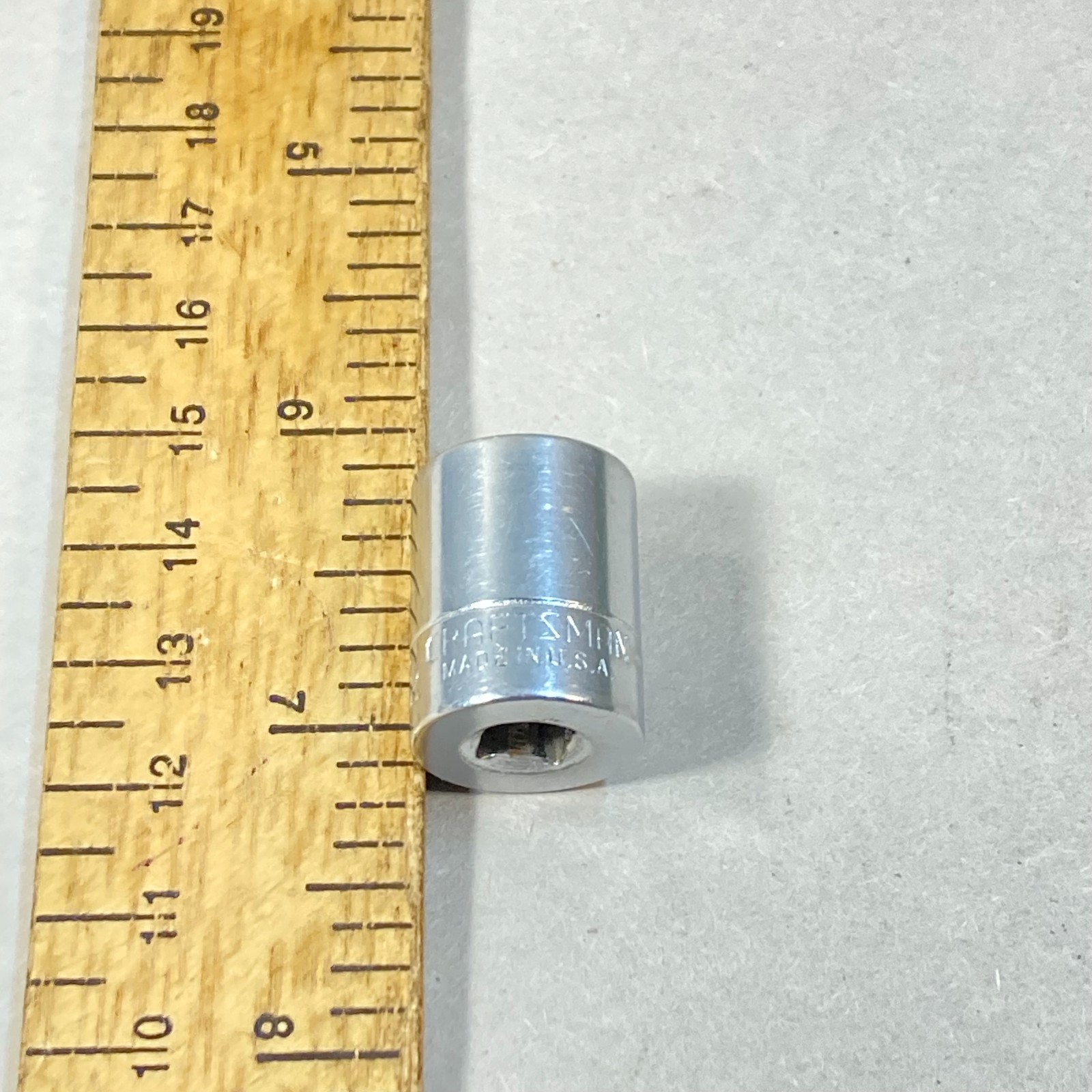 Craftsman 1/2″ Socket 1/4″ Drive 6 Point -V- #43499 USA