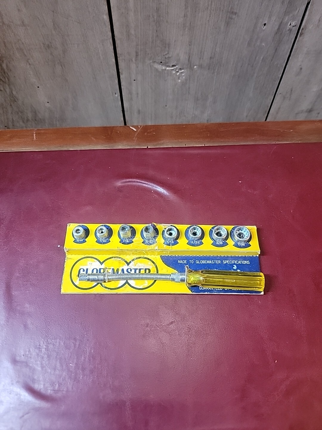 Vintage 9 PC. Socket set GlobeMaster No 5957 Made in Japan/ 1024