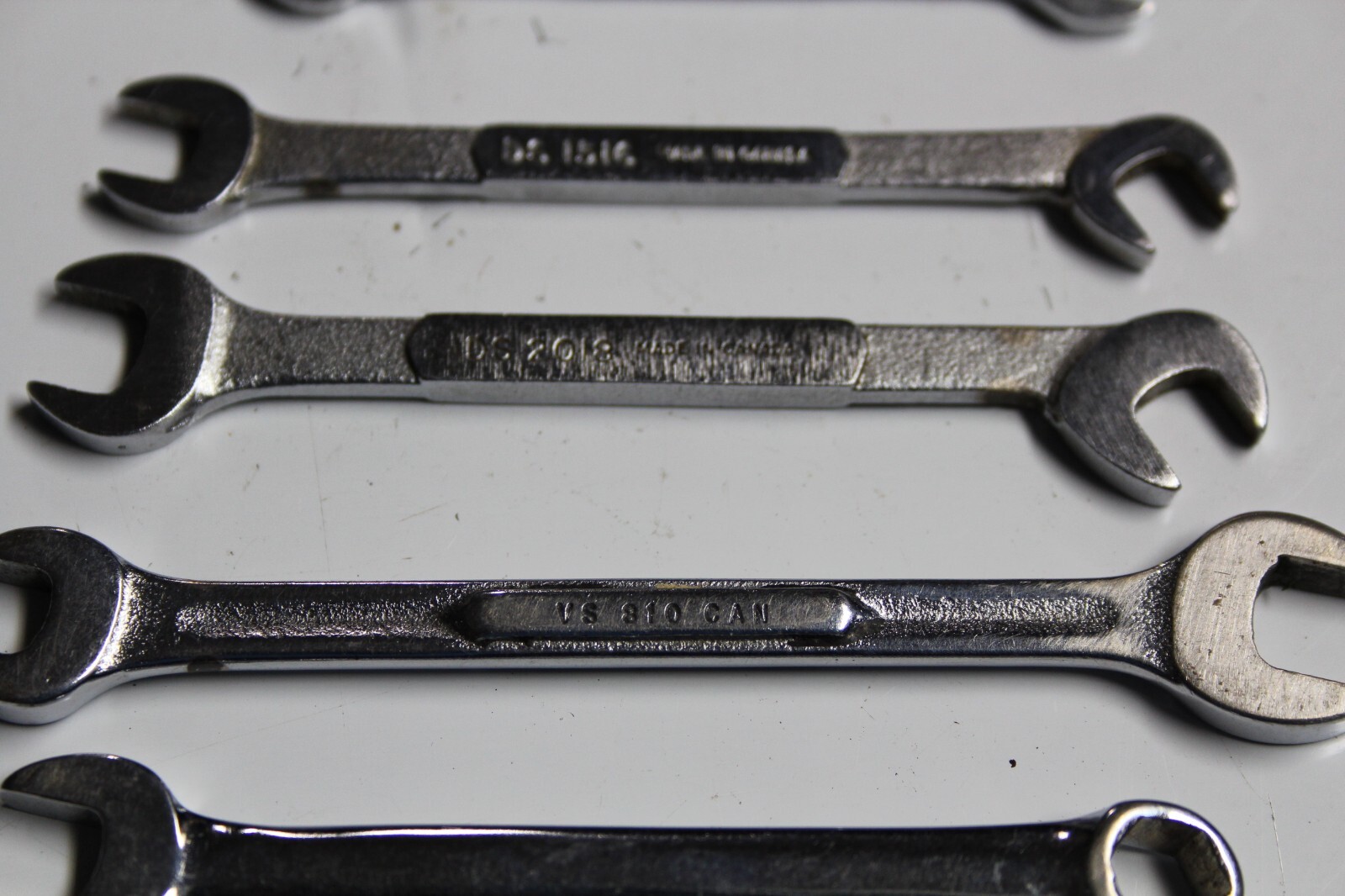 SNAP-ON TOOLS Offset Open-End, Midget Combination / IGNITION Wrench LOT 6pcs USA