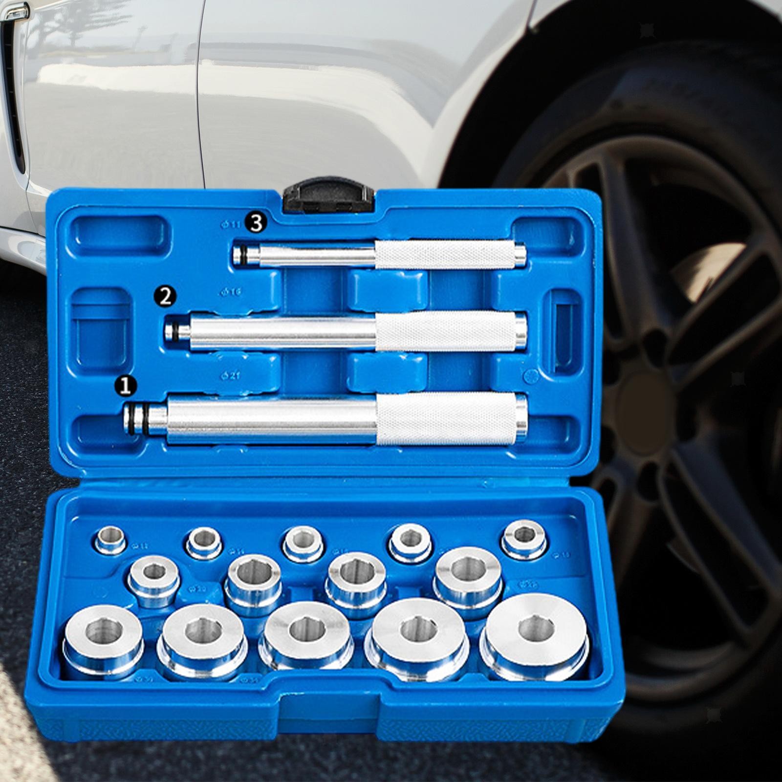 17 Pieces Seal Installer Bearing Driver Kit Bearing Race and Seal Driver Set