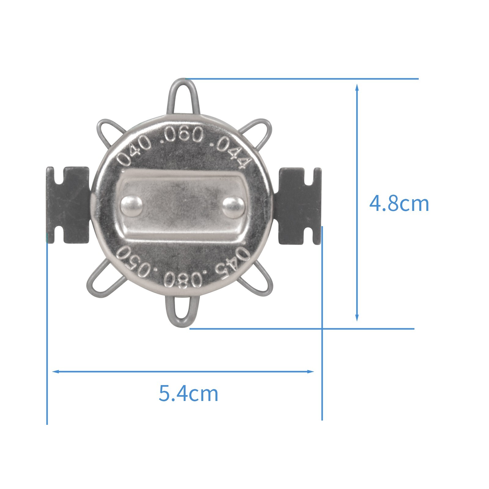 1.02-2.03mm Motorcycle Spark Plug Gap Gauge Set Small Six-Notch Leaf Type Black