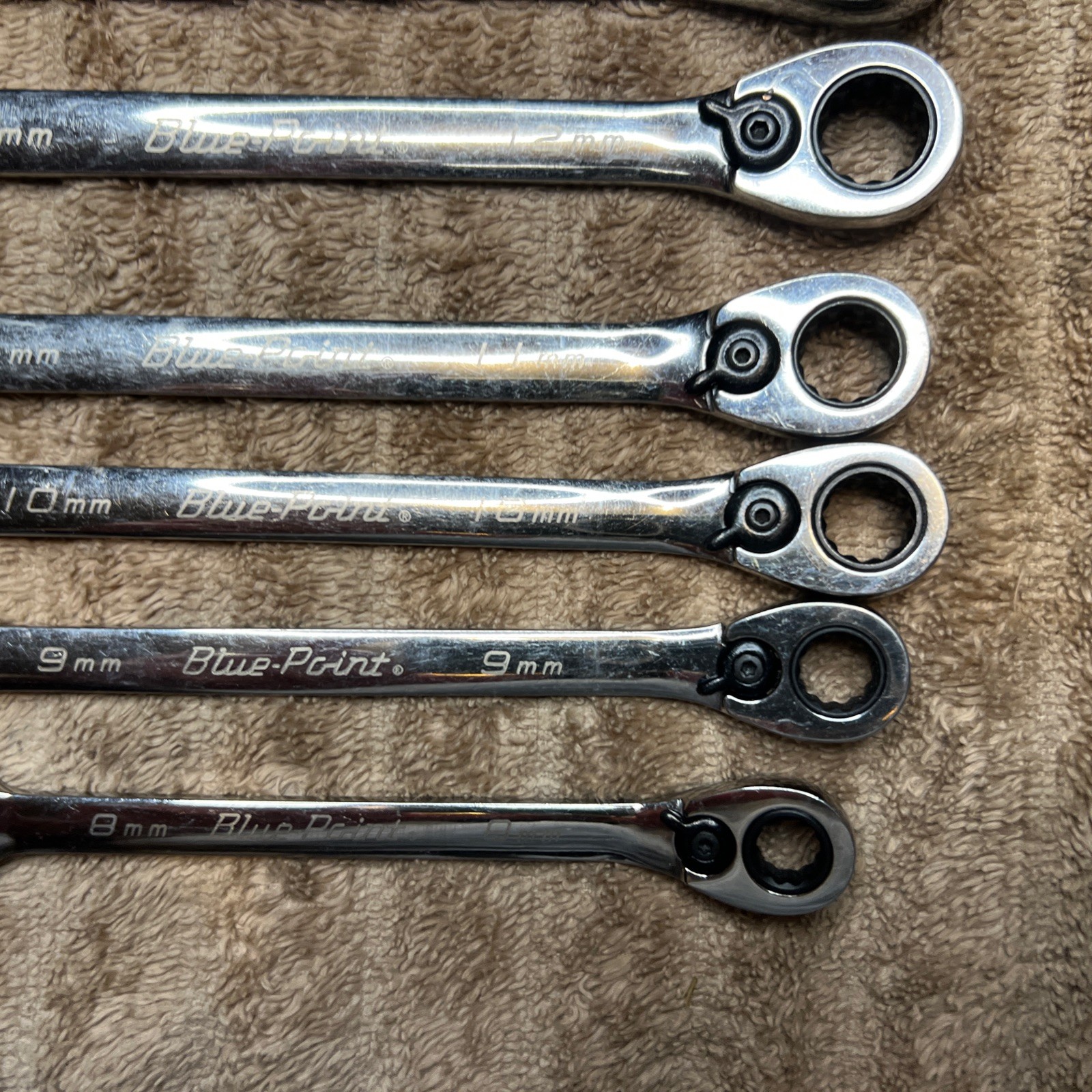 Blue Point BOERM712 11pc Metric Ratcheting Reversible Wrench Set 8-19mm *READ*