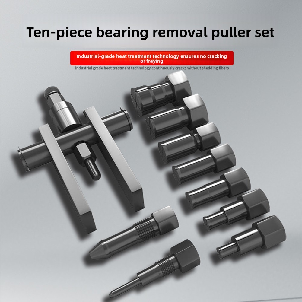 One Set 10 Piece Inner Bearing Pullers Set Manual Bearing Removal Tools for