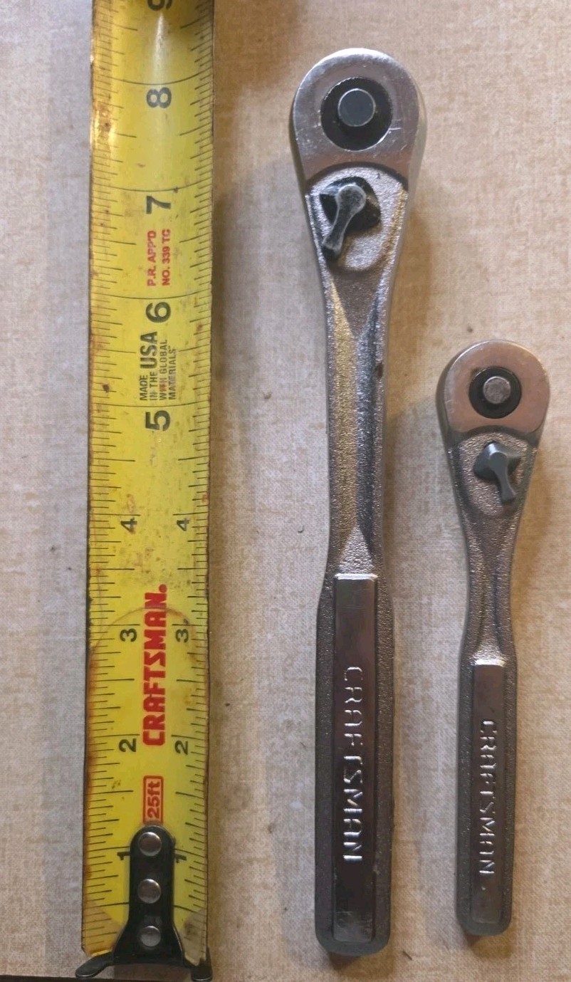CRAFTSMAN *1/4″, & 3/8″ DRIVE 2-PIECE RATCHET SET 44808 A-AJ, 44809 A-AJ
