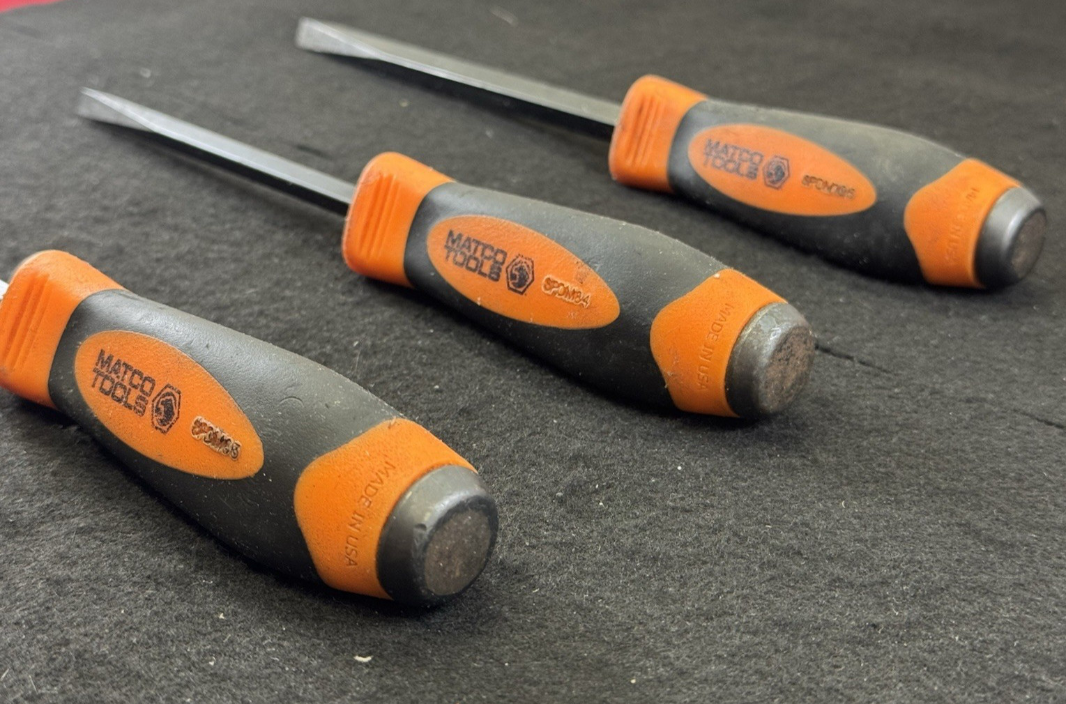 Matco Tools 3PC Demo Driver Set SPDR106-SPDR63-SPDR84 (Orange)
