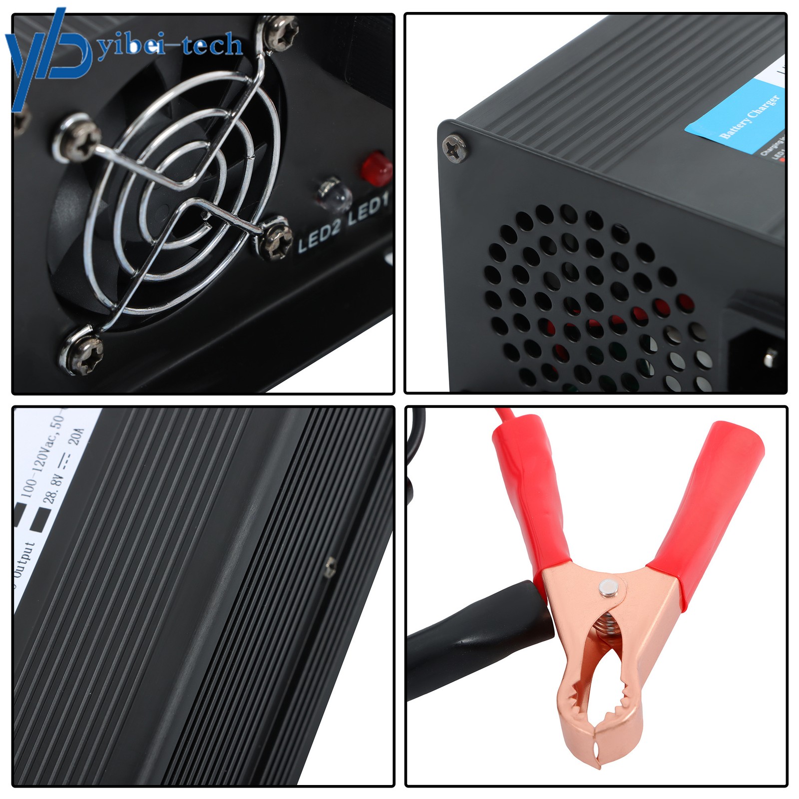 24V 20A LifePO4 Battery Charger and Maintainer for 29.2V LiFePO4 Lithium-Iron