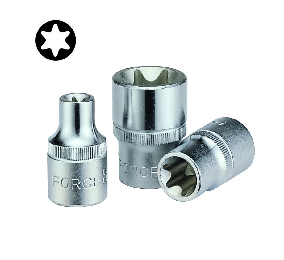Force / King Tony Cr-V Alloy 1/4″ Dr. Torx Female E-Star Socket