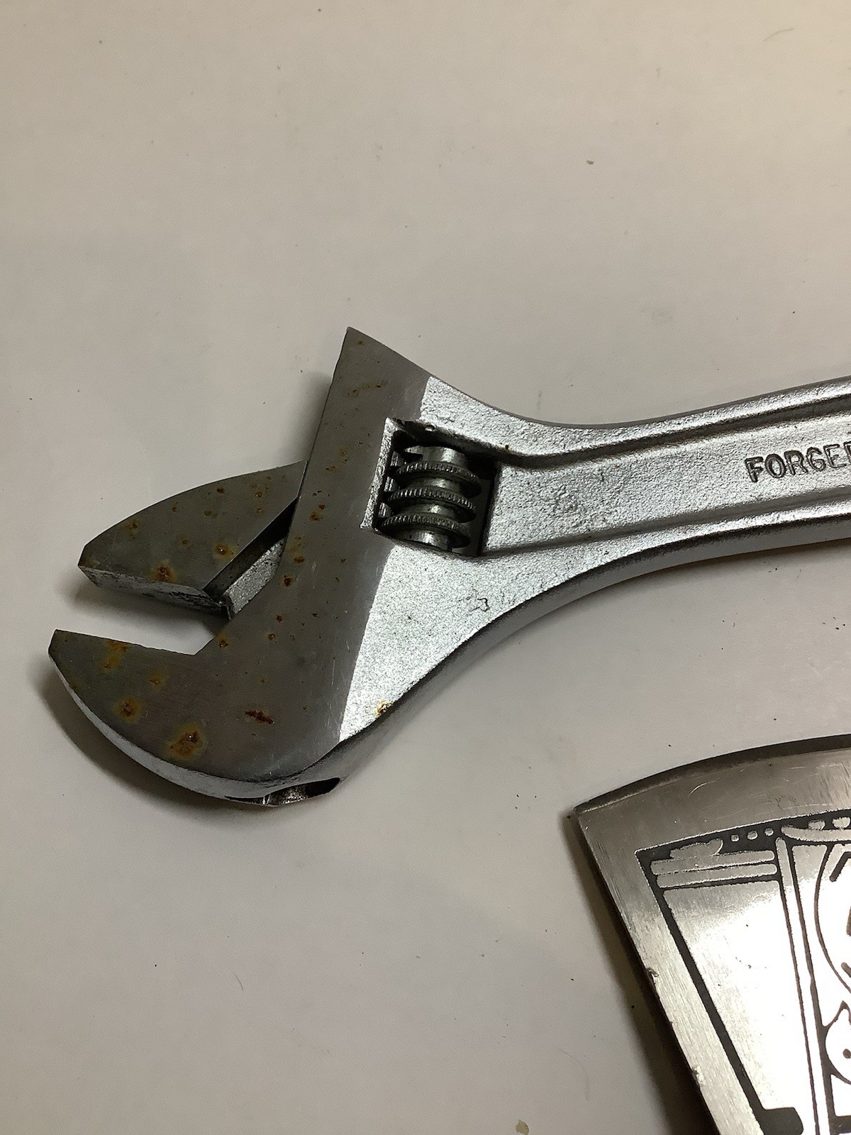 Vintage Crestoloy wrench USA & 7-1 Multi folding pocket screwdriver crescent