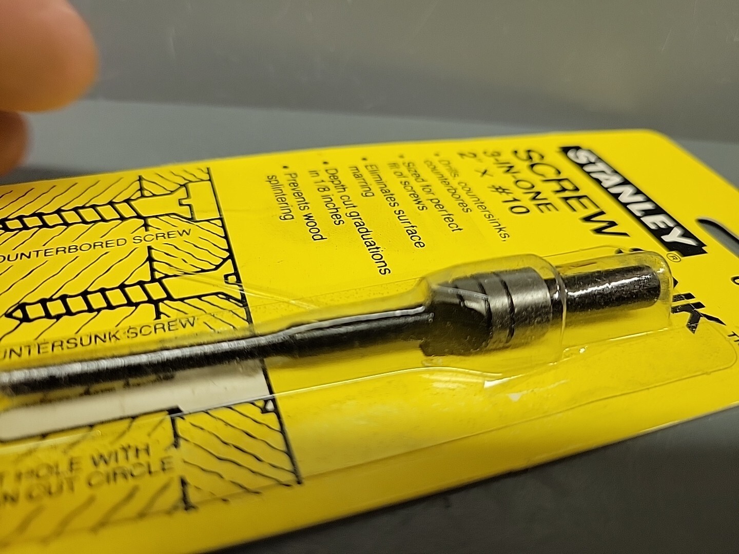 Stanley 04-710 3-In-One Screw Sink 2″ x #10 USA 1524A New Old Stock