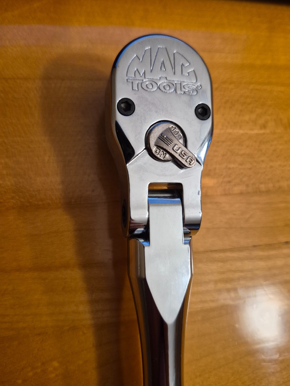 Mac Tools XR990AFPA , 3/8″ Drive Axis Comfort-Handle Flex-Head Ratchet 9″ NEW