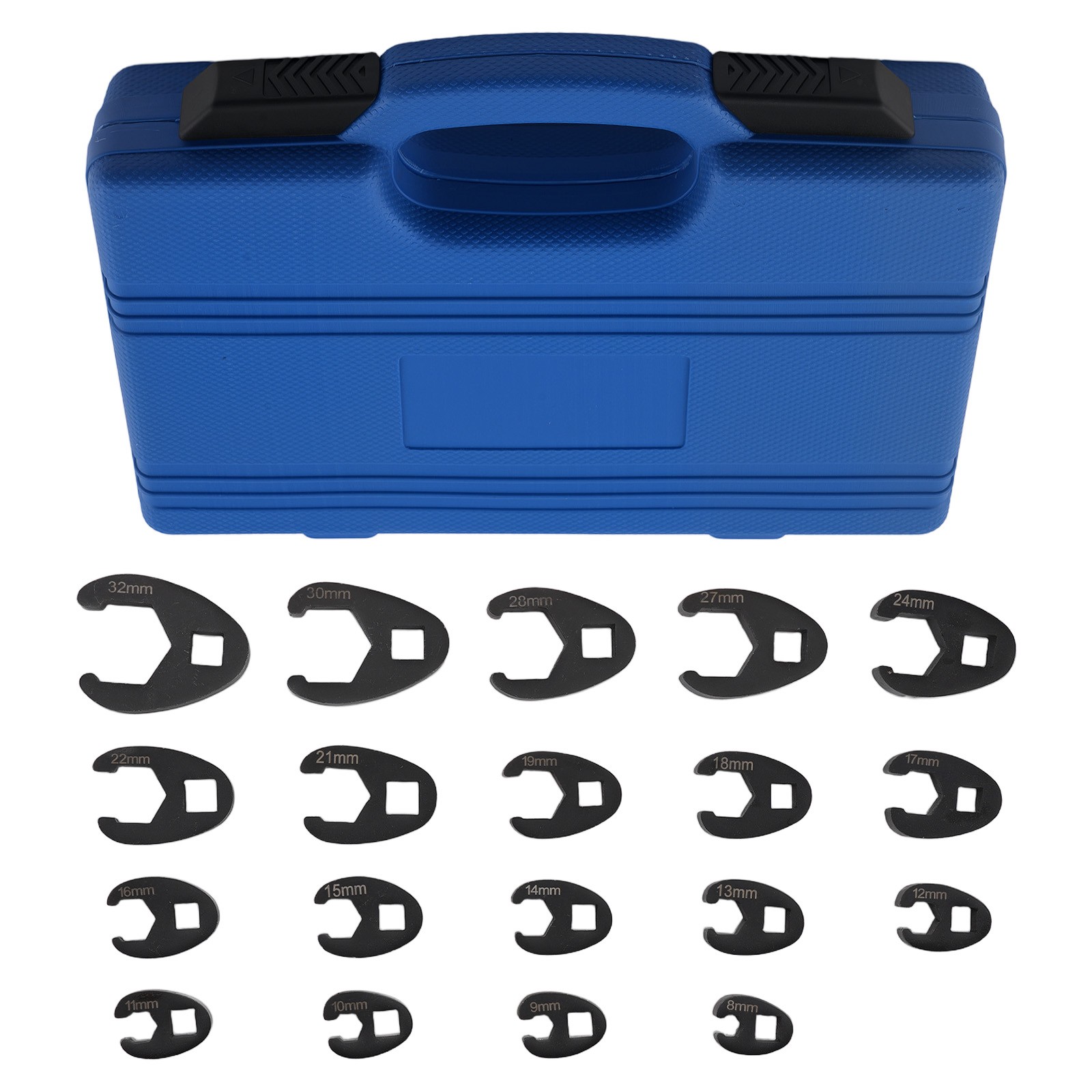 1/2″ 3/8” Crows foot Wrench Set Crowfoot Wrench Set 8-32mm Socket Tool Kit 19PCS