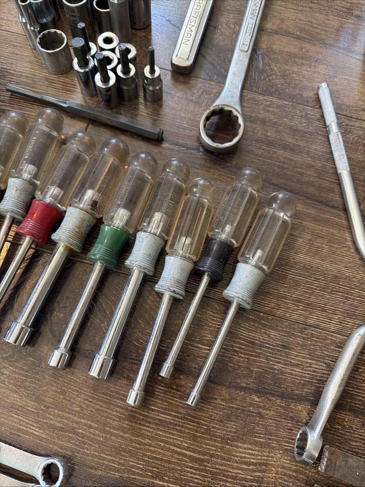 Large Snap On Mac Craftsman Tool Lot, Wrench’s screwdrivers Ratchet Flex Head